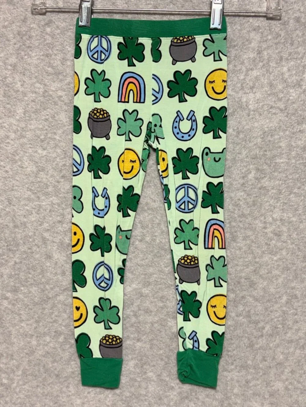 Little Sleepies 2T St Patricks Day Lucky Irish Bamboo Viscose Pajama Set Green